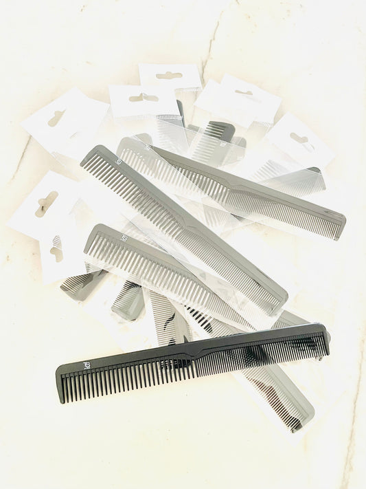 INDUSTRY'S BEST PLASTIC STYLING / CUTTING COMB - 12 PACK